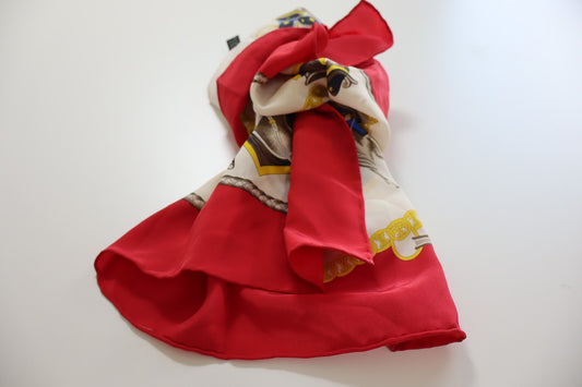 FOULARD 100% SILK SETA SCARVES SCIARPA SCARF SQUARE MADE ITALY
