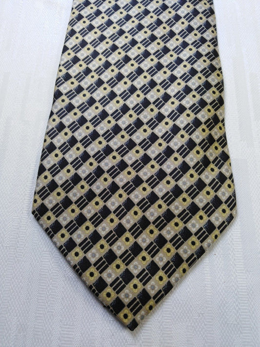 LAURA BIAGIOTTI 100%  SILK TIE SETA CRAVATTA NECKTIE MADE IN ITALY