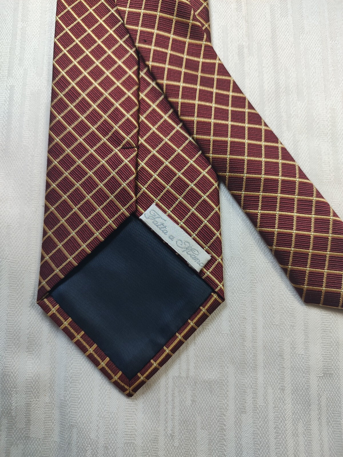 ROCCOBAROCCO 100% SILK TIE SETA CRAVATTA NECKTIE MADE IN ITALY CLASSIC