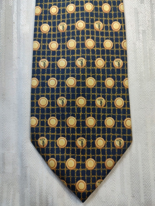 TRUSSARDI 100% SILK TIE SETA CRAVATTA NECKTIE MADE IN ITALY CLASSIC
