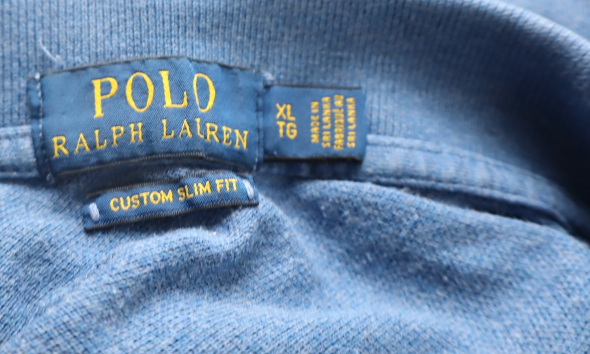 RALPH LAUREN MAGLIA POLO UOMO COTONE TG XL MAN COTTON SHIRT CASUAL VINTAGE LOGO