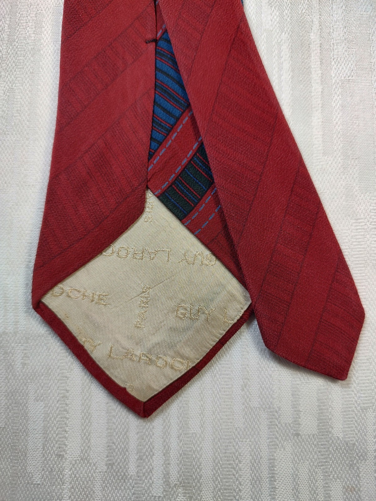 GUY LAROCHE 100% SILK TIE SETA CRAVATTA NECKTIE MADE IN ITALY CLASSIC