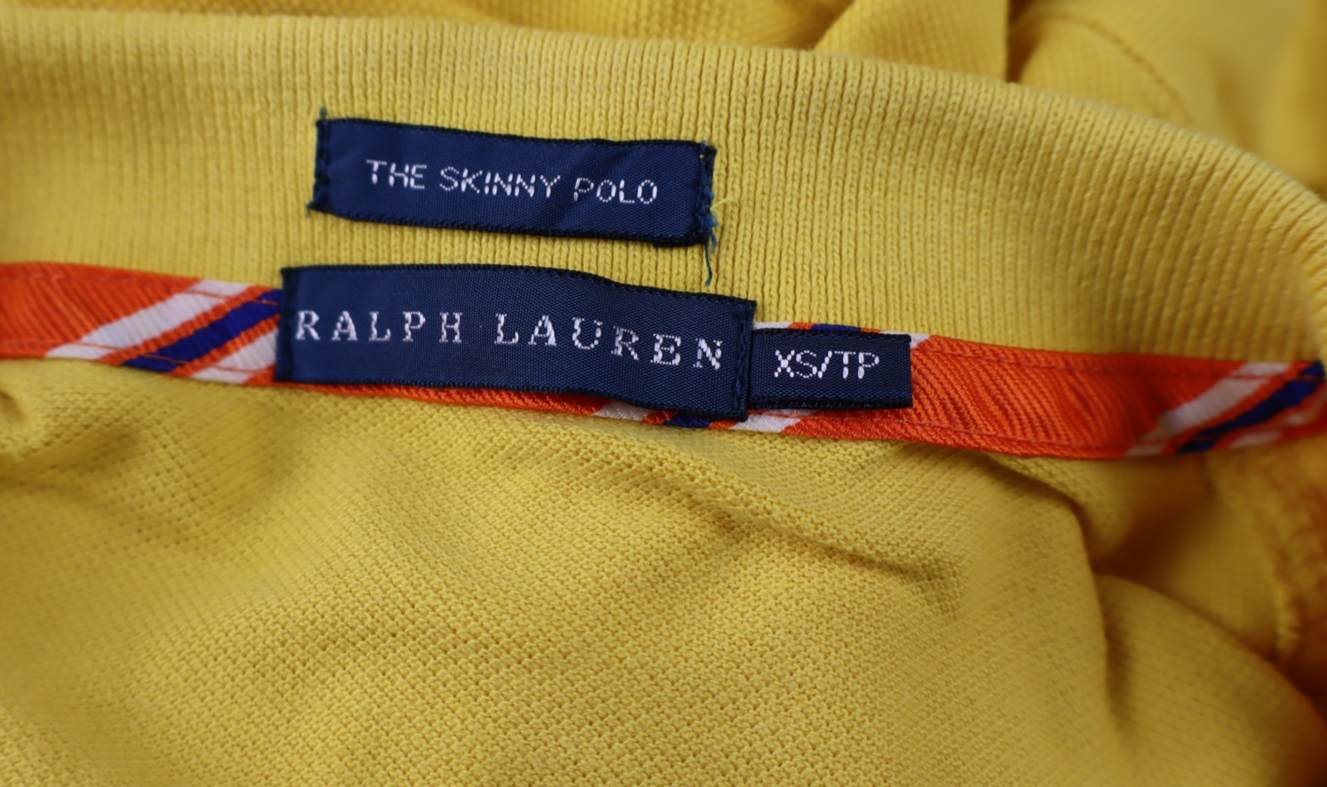 RALPH LAUREN POLO DONNA MAGLIA COTONE TG XS WOMAN SHIRT CASUAL VINTAGE SKINNY