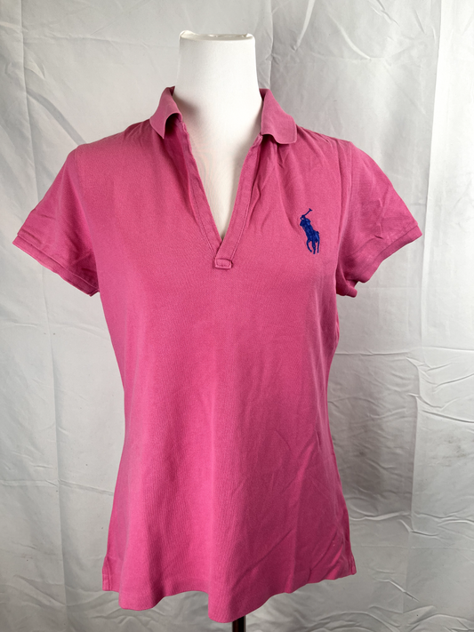 RALPH LAUREN SPORT POLO MAGLIA DONNA COTONE TG. L WOMAN SHIRT CASUAL VINTAGE