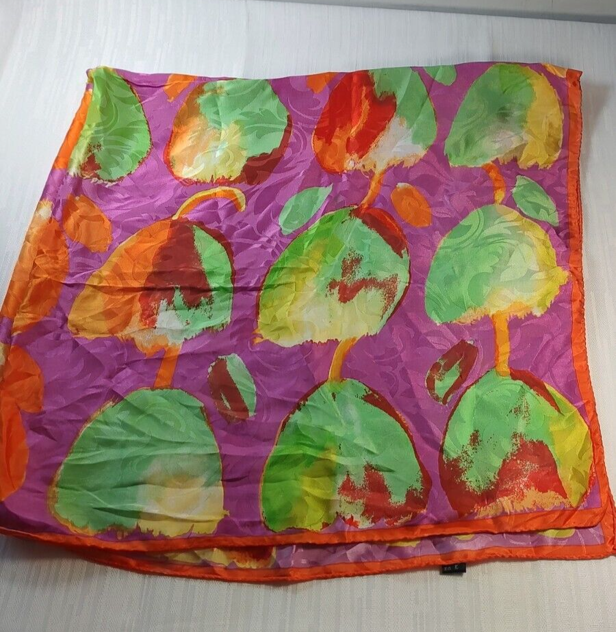 FOULARD 100% SILK SETA SCARVES SCARF SQUARE MADE IN ITALY