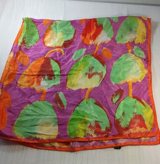 FOULARD 100% SILK SETA SCARVES SCARF SQUARE MADE IN ITALY