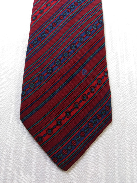 PIERRE CARDIN 100% SILK TIE SETA CRAVATTA NECKTIE MADE IN ITALY CLASSIC