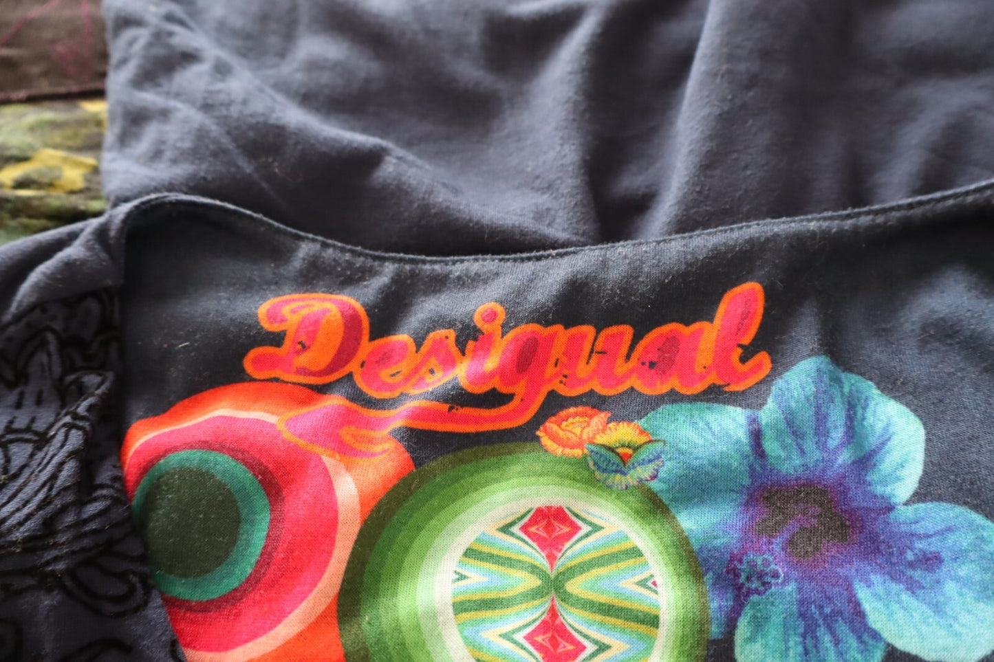 DESIGUAL VESTITO ABITO DONNA TG. XS WOMAN CASUAL VINTAGE DRESS