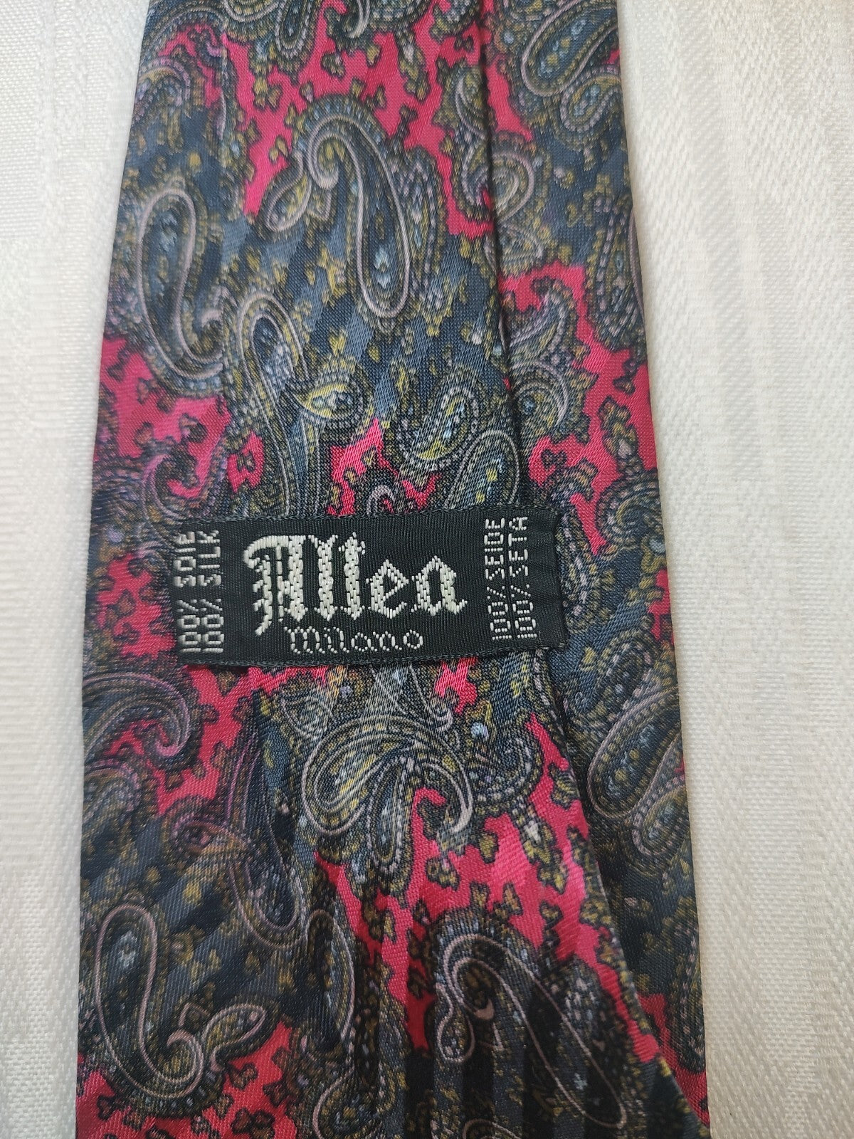 ALTEA MILANO 100% SILK TIE SETA CRAVATTA NECKTIE MADE IN ITALY CLASSIC