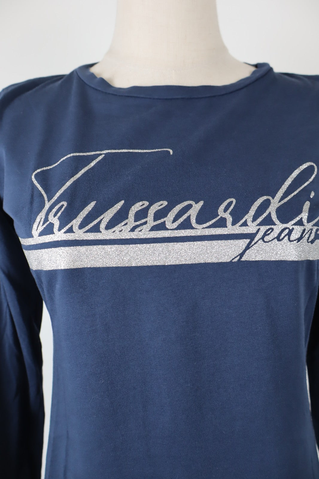 TRUSSARDI JEANS MAGLIA DONNA TG S WOMAN CASUAL VINTAGE T-SHIRT COTONE
