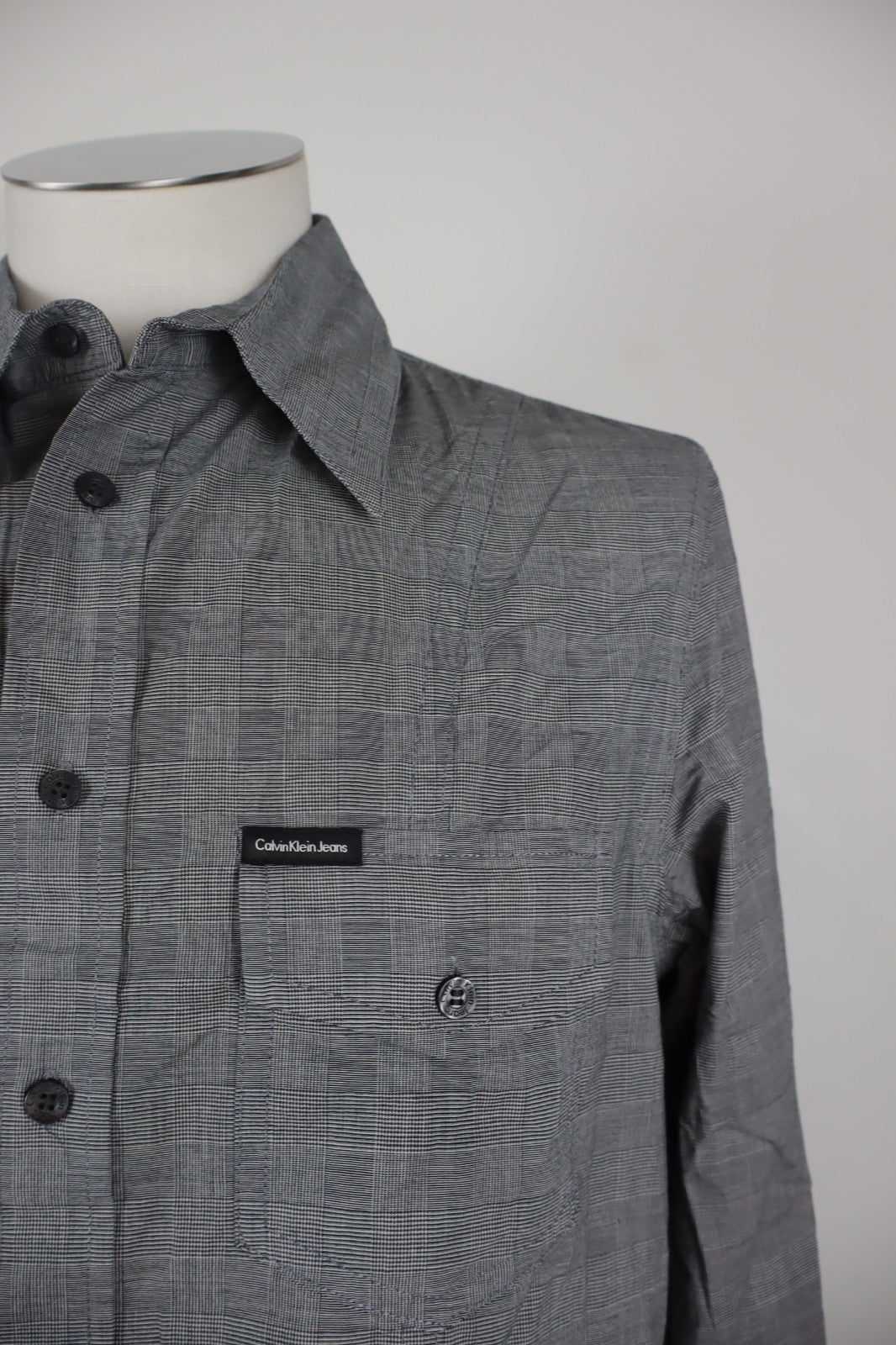 CALVIN KLEIN JEANS CAMICIA SHIRT UOMO Tg L MAN VINTAGE CASUAL COTONE COTTON