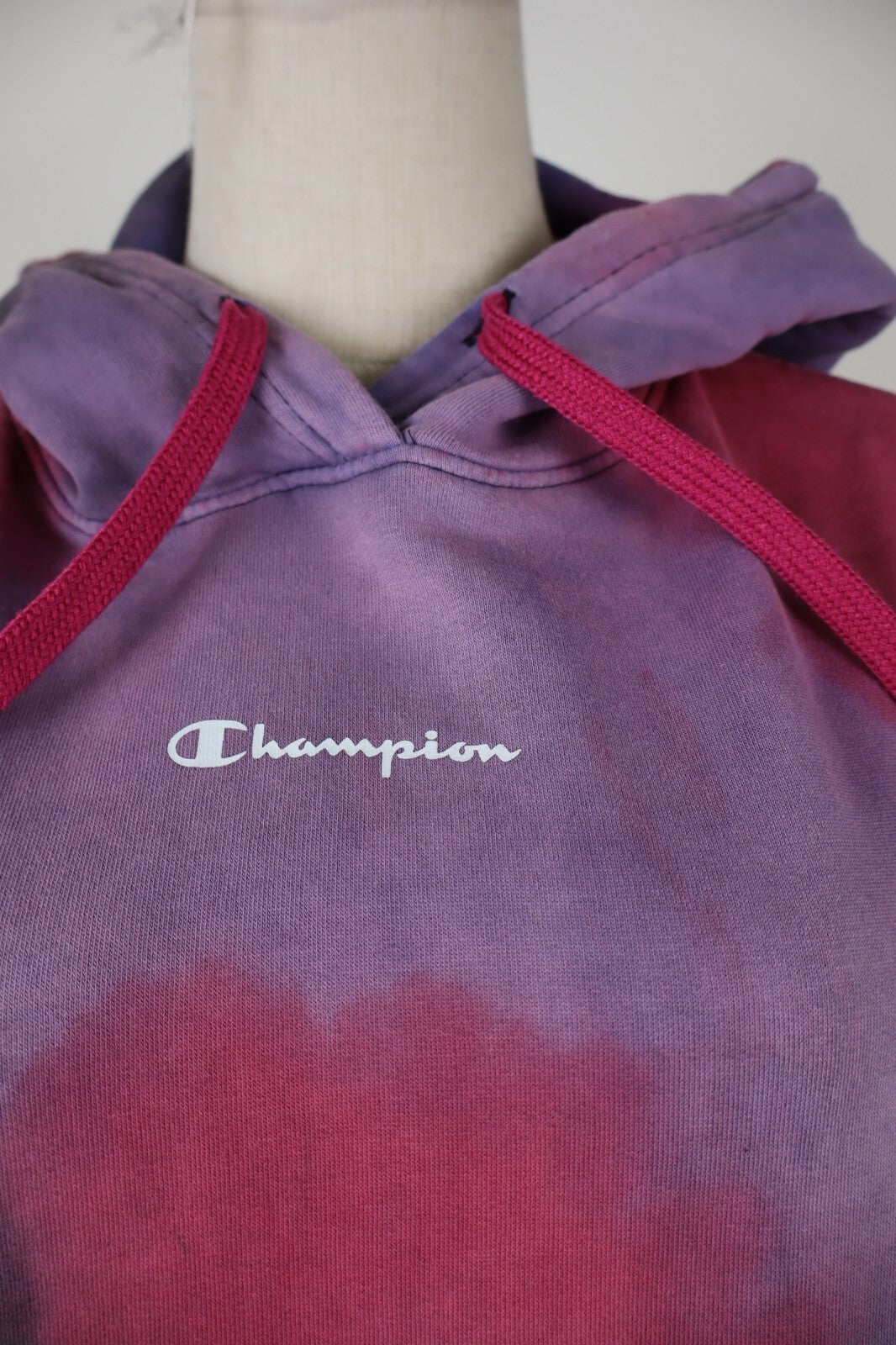 CHAMPION FELPA CAPPUCCIO DONNA Tg S WOMEN CASUAL VINTAGE SPORT SWEATSHIRT
