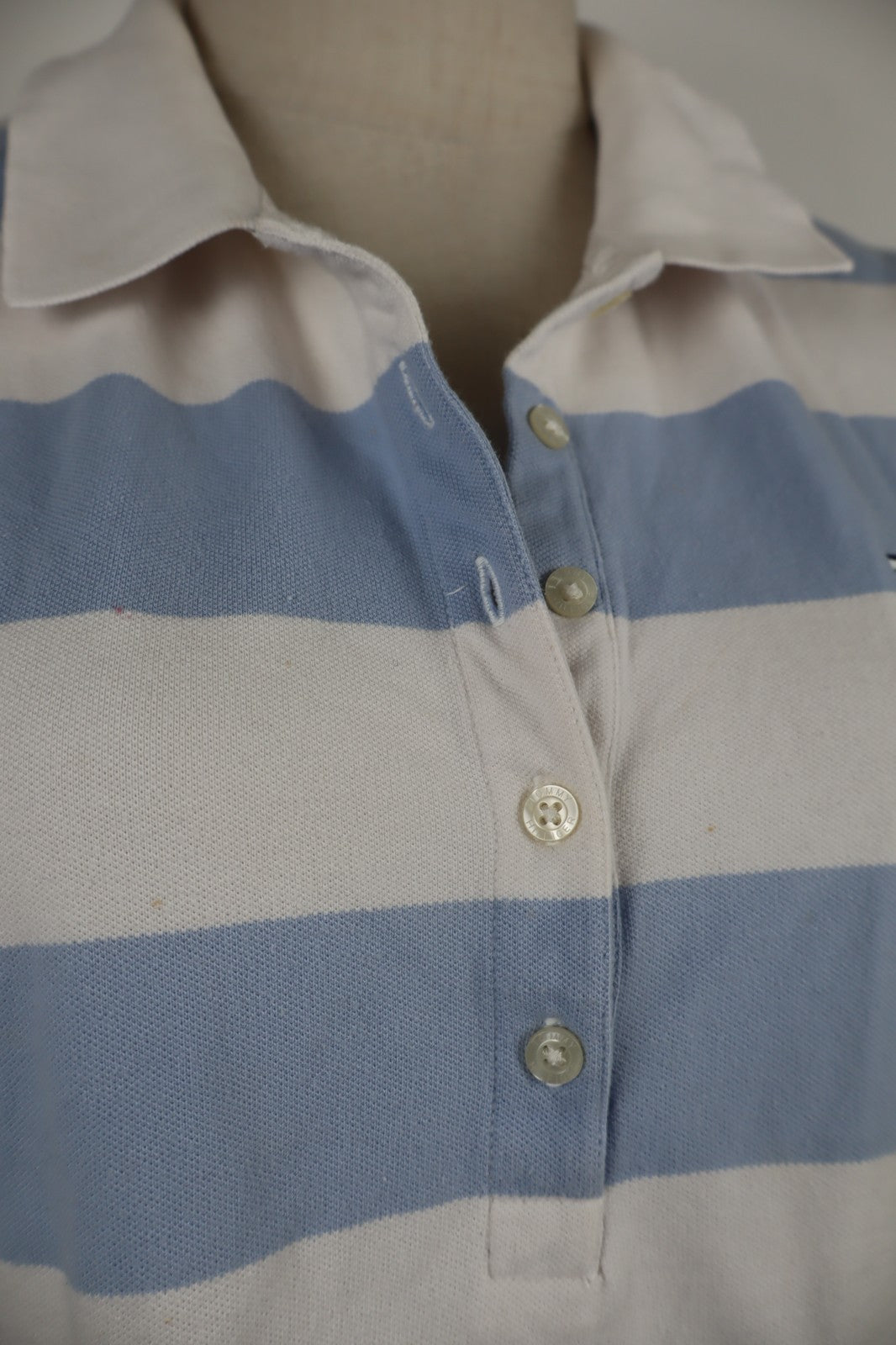 TOMMY HILFIGER POLO MAGLIA DONNA COTONE TG. S WOMAN SHIRT CASUAL VINTAGE