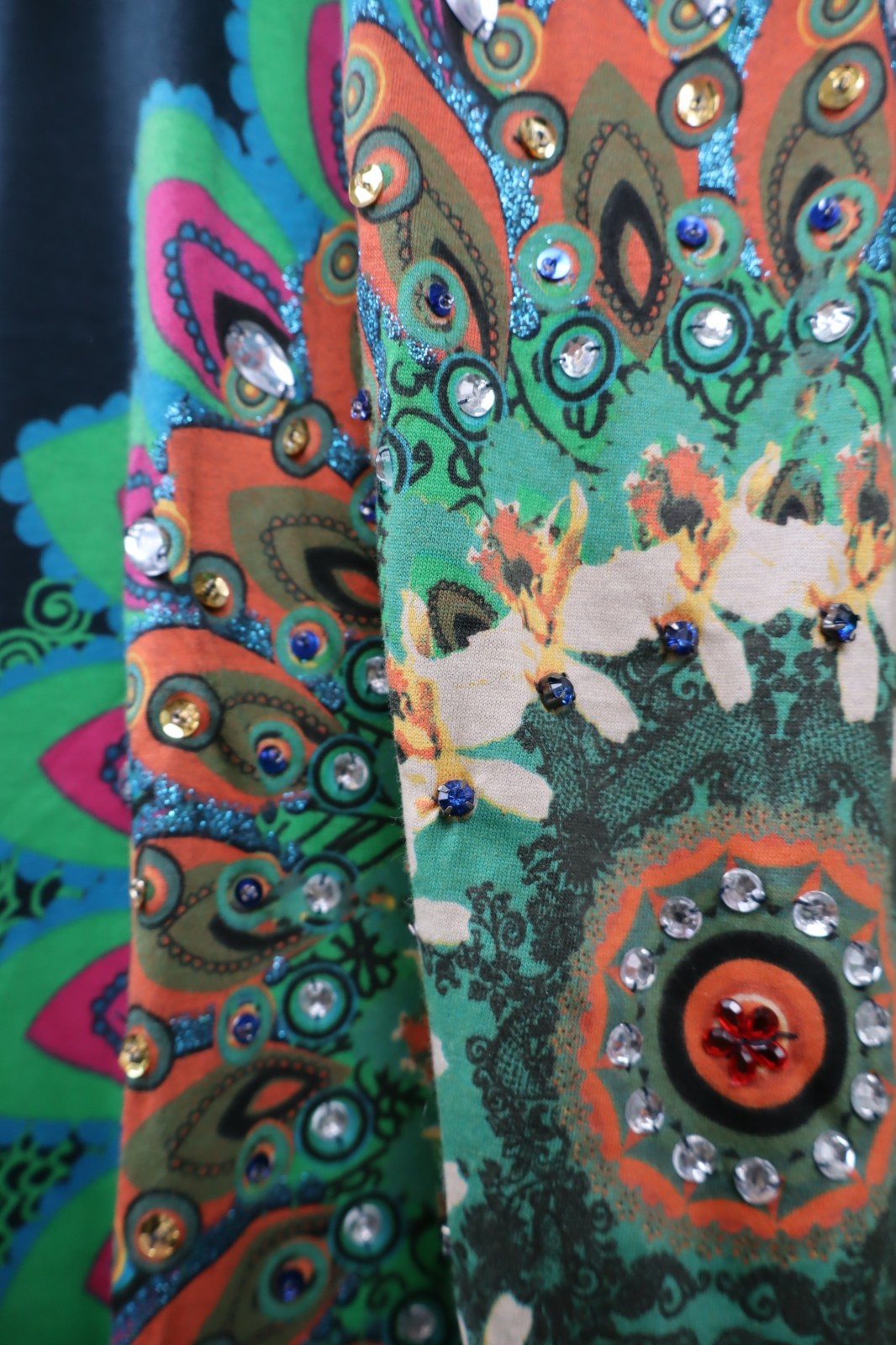 DESIGUAL VESTITO ABITO MANICHE LUNGHE DONNA TG. XL WOMAN CASUAL VINTAGE DRESS