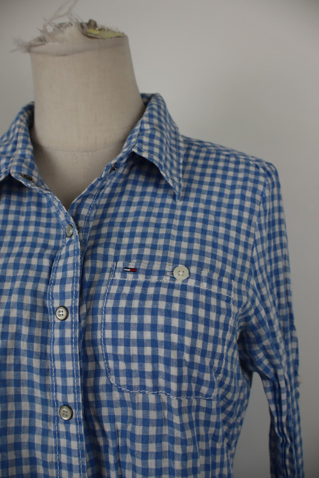 TOMMY HILFIGER DENIM CAMICIA DONNA TG L WOMAN SHIRT CASUAL VINTAGE COTONE COTTON