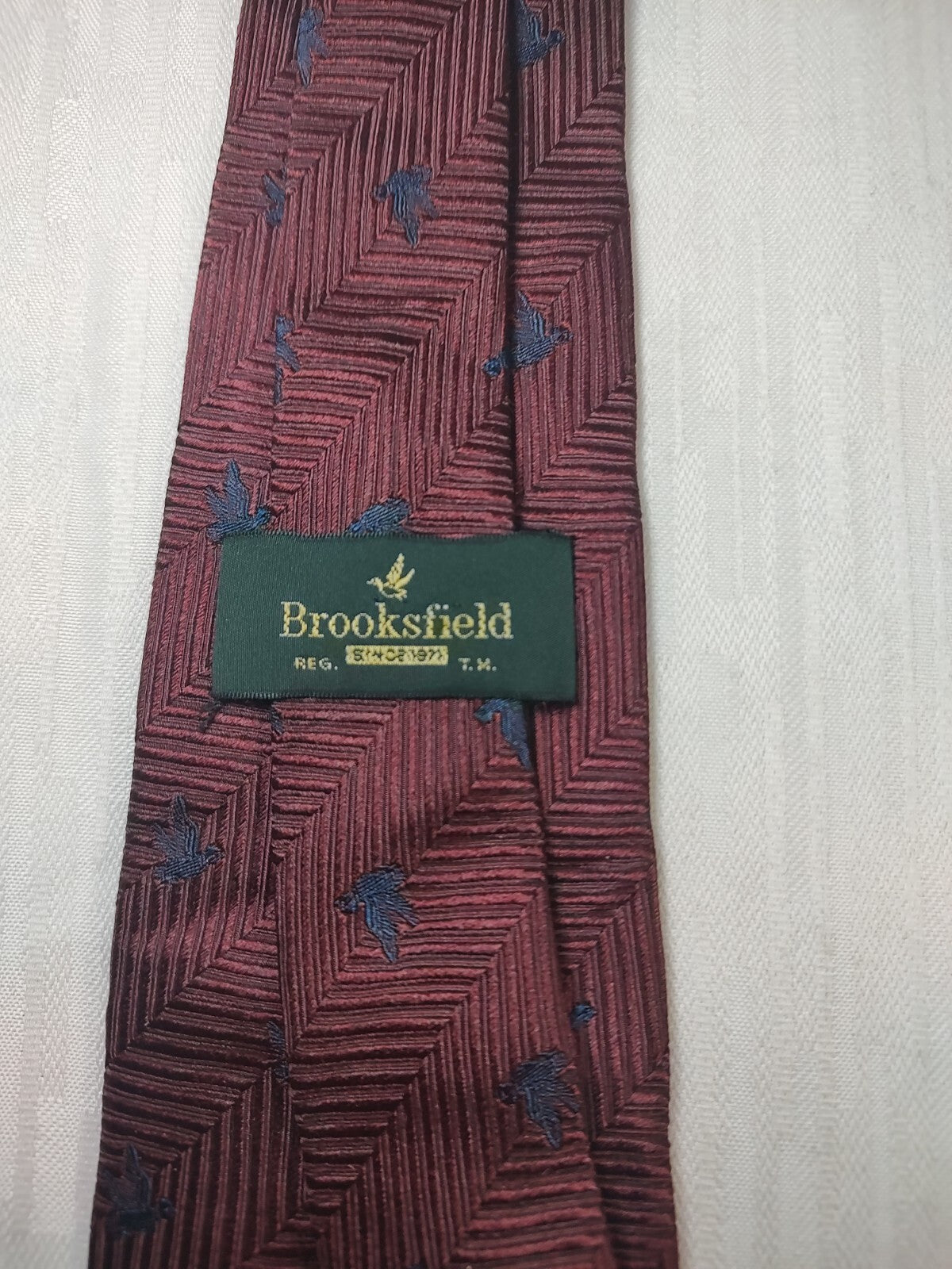 BROOKSFIELD 100% SILK TIE SETA CRAVATTA NECKTIE MADE IN ITALY CLASSIC