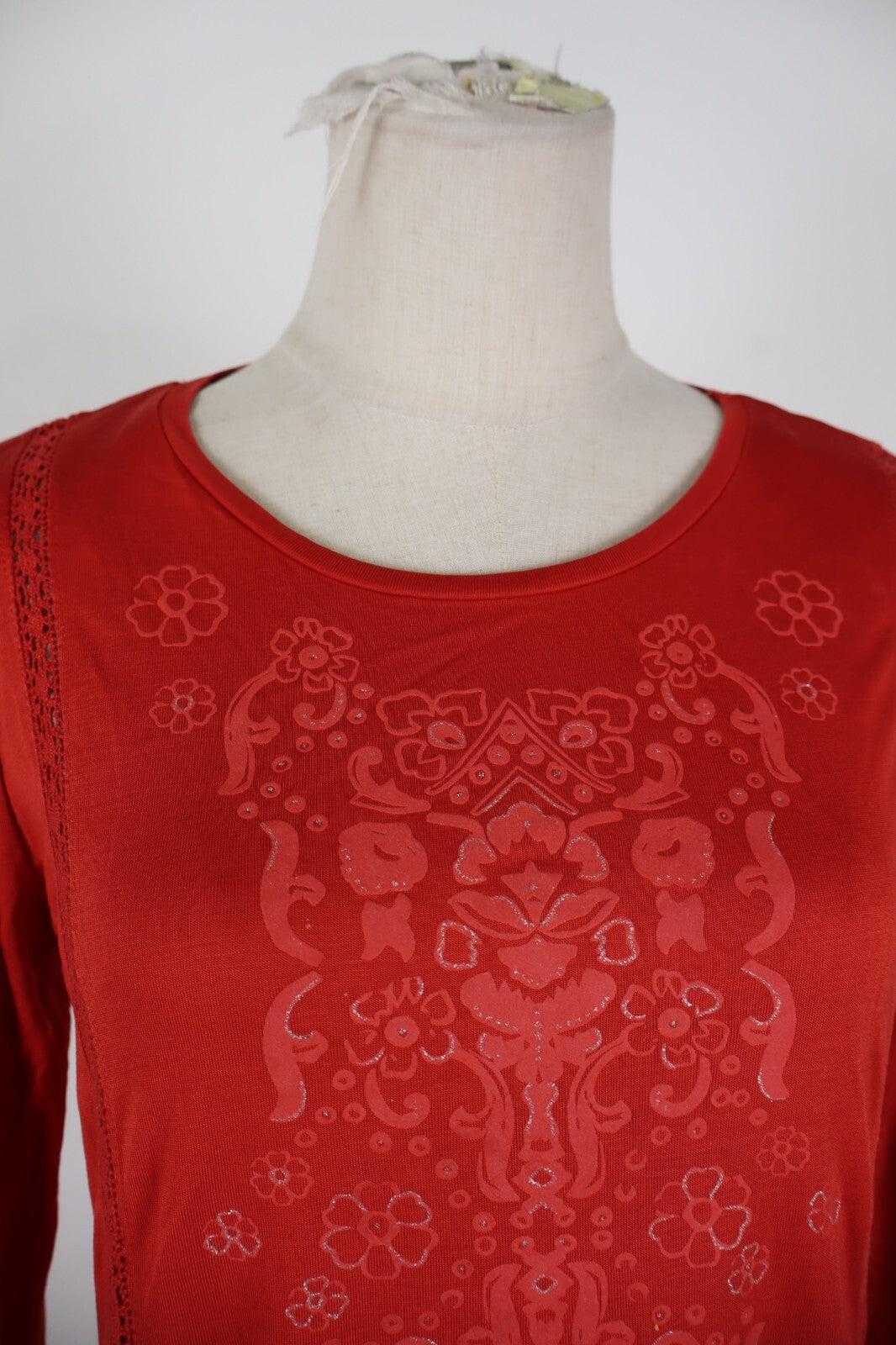 DESIGUAL VESTITO ABITO DONNA TG. L  WOMAN CASUAL VINTAGE DRESS COTONE