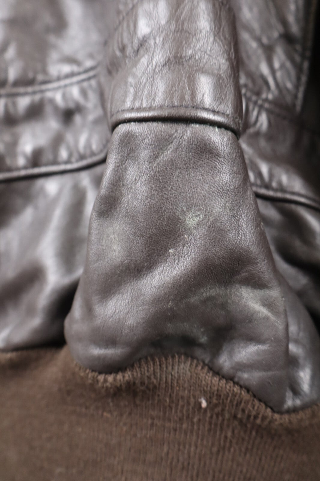 SCHOTT 684 GIUBBINO PELLE LEATHER UOMO Tg 52 MAN CASUAL VINTAGE JACKET