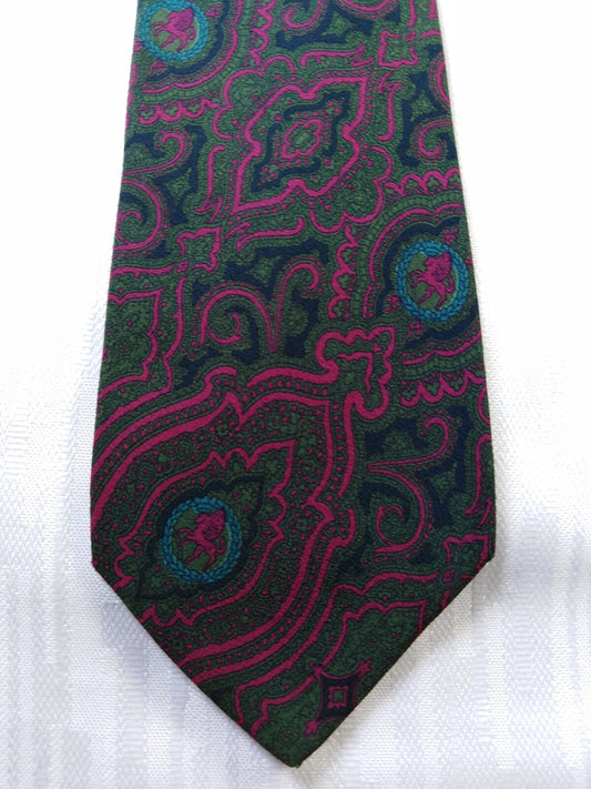PIERRE CARDIN 100% SETA SILK TIE CRAVATTA NECKTIE ITALY VINTAGE CLASSIC