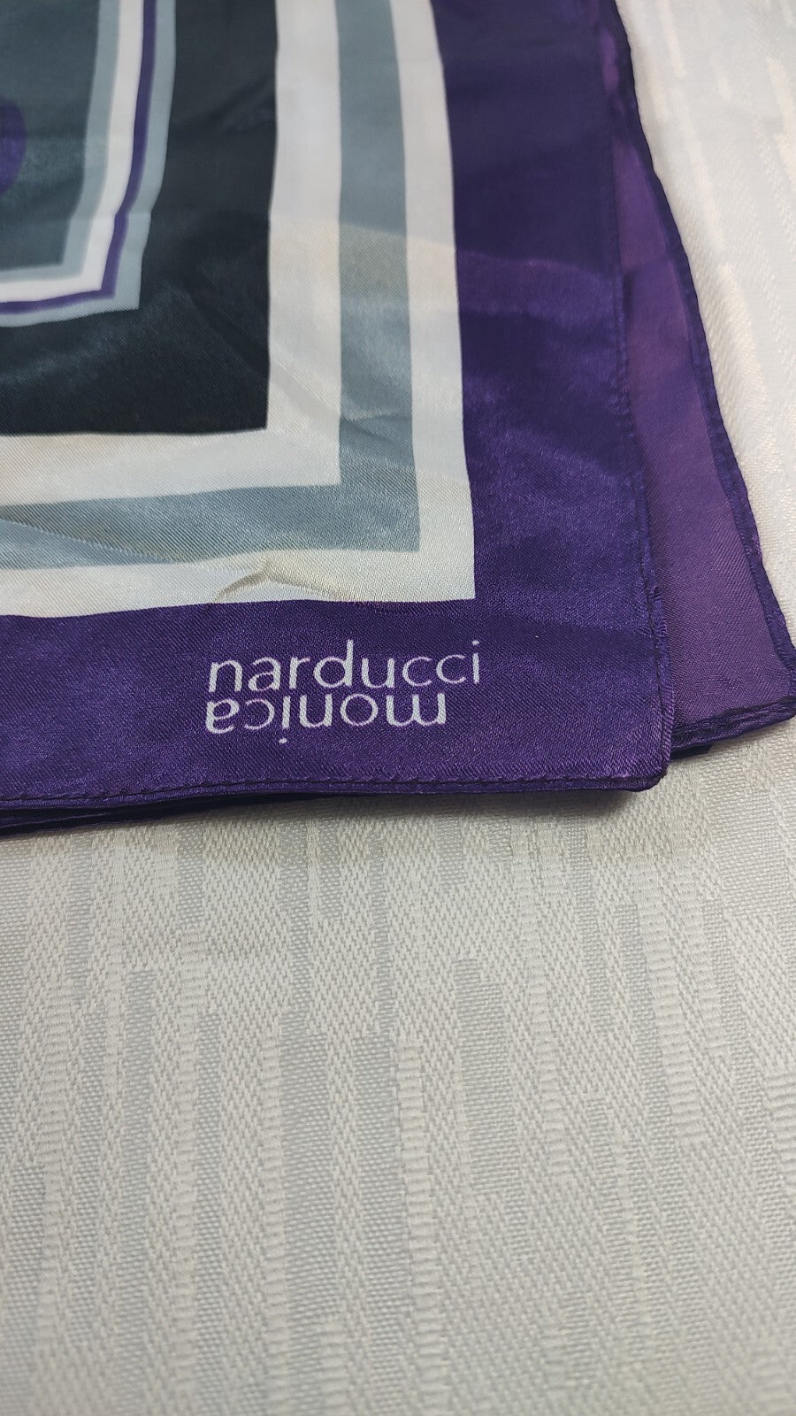 NARDUCCI MONICA FOULARD 100% SILK SETA SCARVES SCARF SQUARE MADE IN ITALY