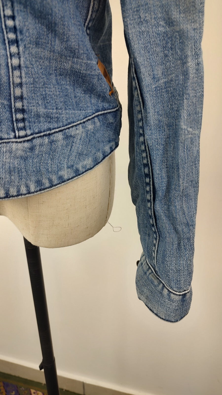GAS GIACCA DONNA COTONE Tg L WOMAN CASUAL VINTAGE JACKET COTTON DENIM