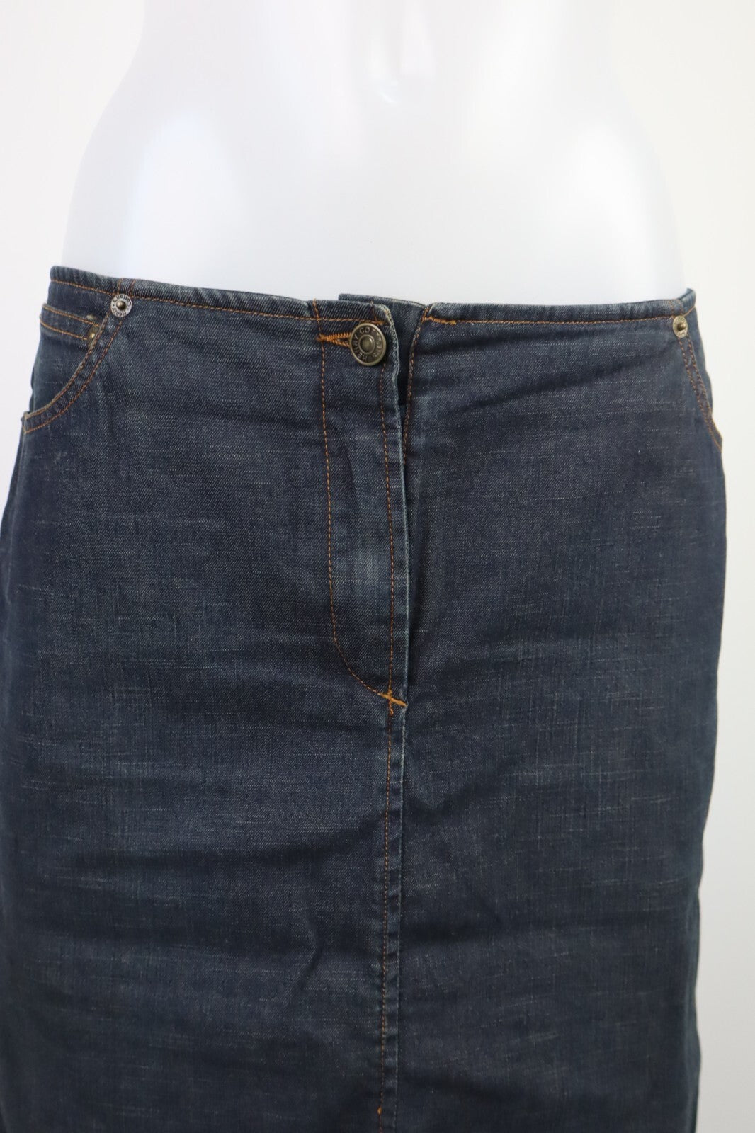 HENRY COTTON'S JEANS GONNA DENIM DONNA WOMAN SKIRT Tg. 48 CASUAL VINTAGE COTONE