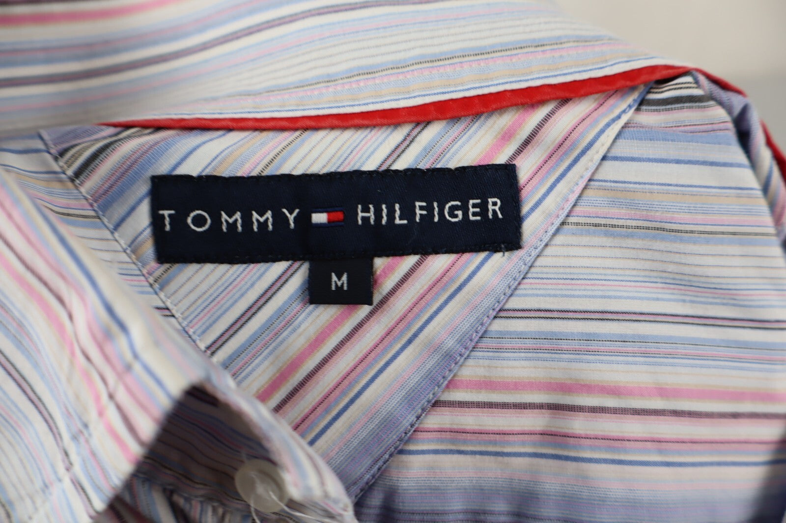 TOMMY HILFIGER CAMICIA UOMO COTONE TG. M MAN CASUAL VINTAGE COTTON SHIRT