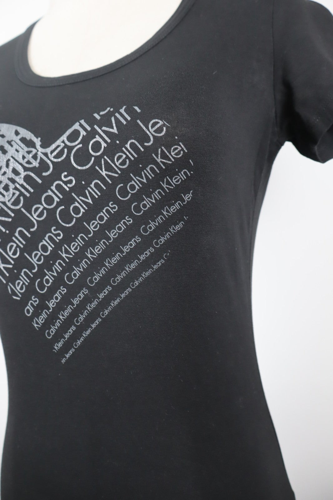 CALVIN KLEIN JEANS MAGLIA DONNA TG. M WOMAN CASUAL VINTAGE T- SHIRT COTONE