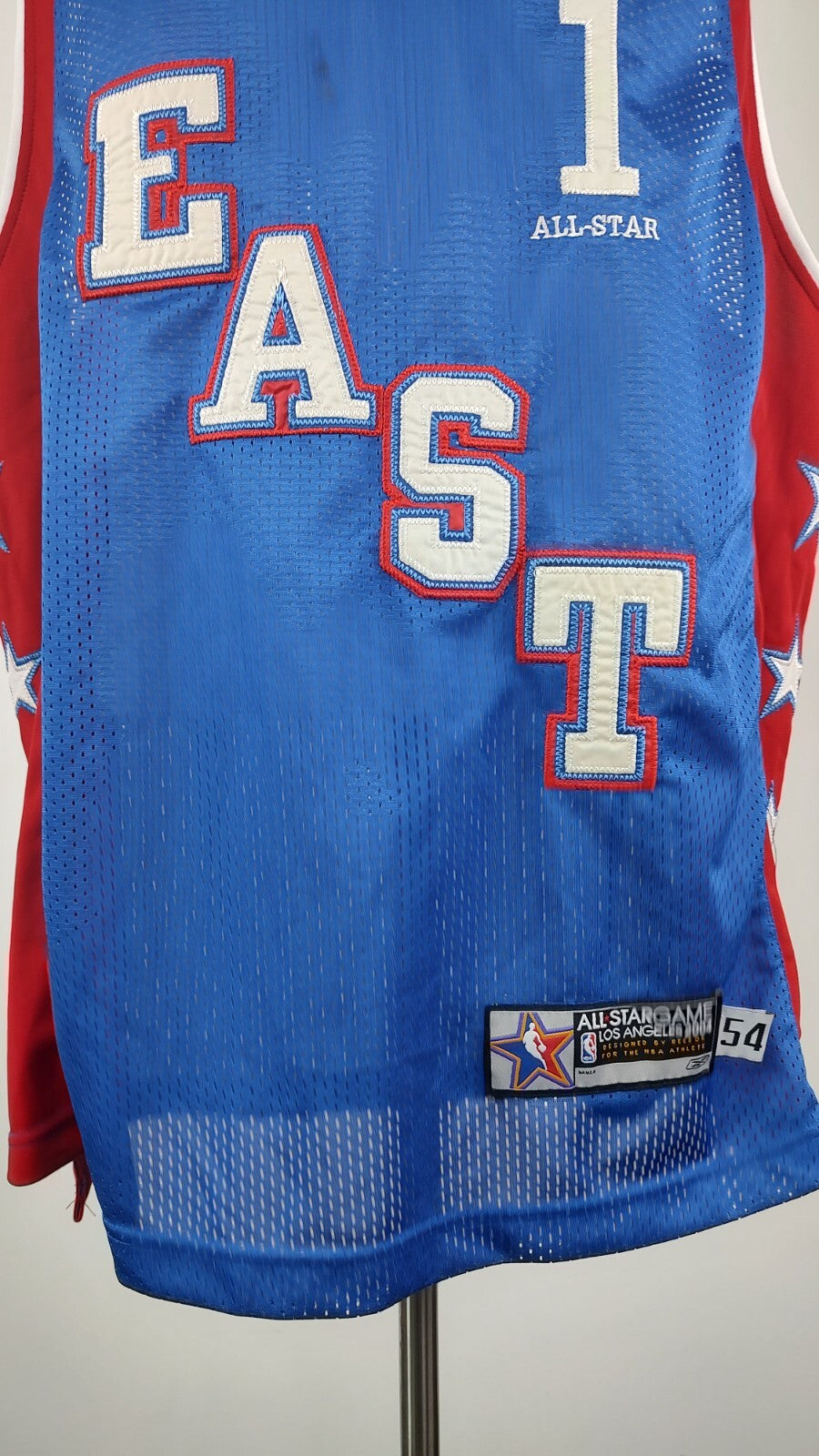 ALL STAR GAME EAST CONFERENCE 2004 MC GRADY 1 BASKET T-SHIRT UOMO TG 54 SPORT