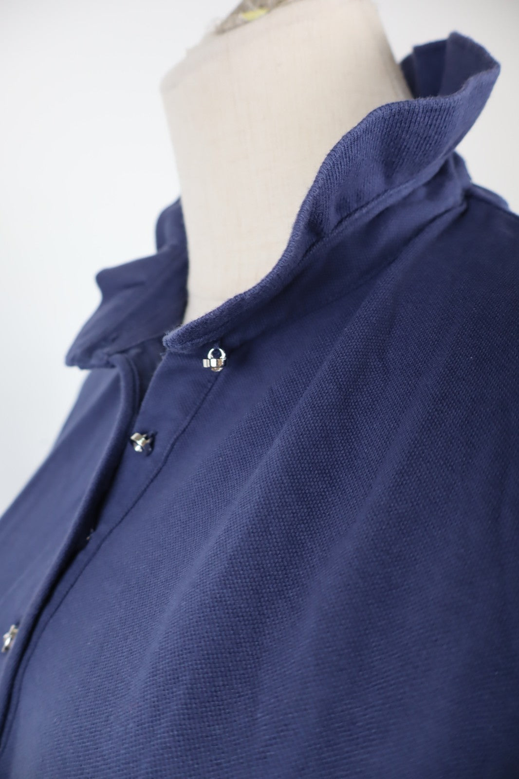 GEOX POLO MAGLIA T-SHIRT DONNA COTONE TG. M WOMAN CASUAL VINTAGE COTTON BLU