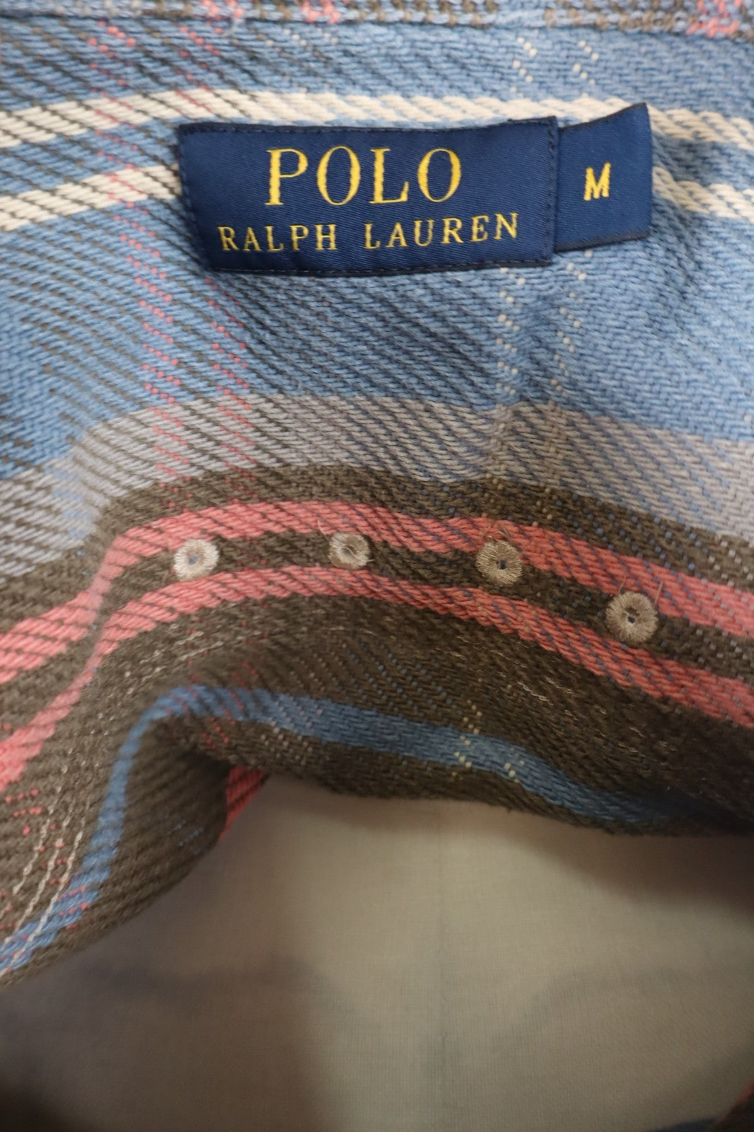 POLO RALPH LAUREN CAMICIA UOMO COTONE TG M MAN CASUAL VINTAGE COTTON SHIRT