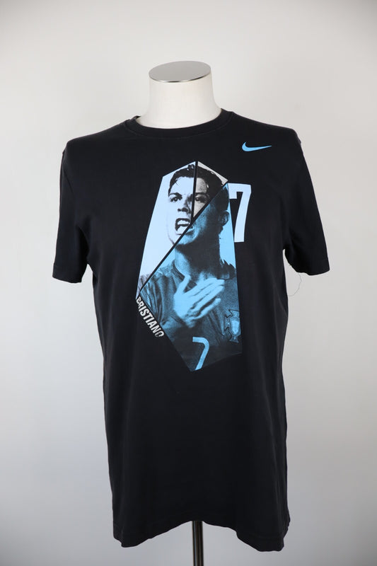 NIKE MAGLIA UOMO TG L SLIM FIT MAN  T-SHIRT CASUAL VINTAGE COTONE COTTON CR7