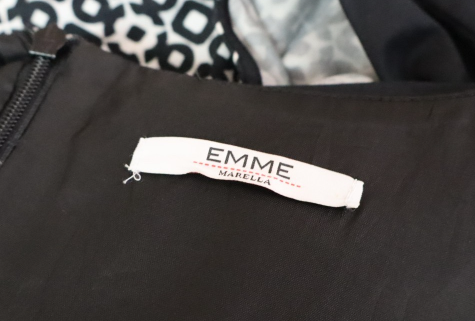 EMME MARELLA VESTITO SMANICATO DONNA ABITO TG 48 WOMAN CASUAL VINTAGE DRESS