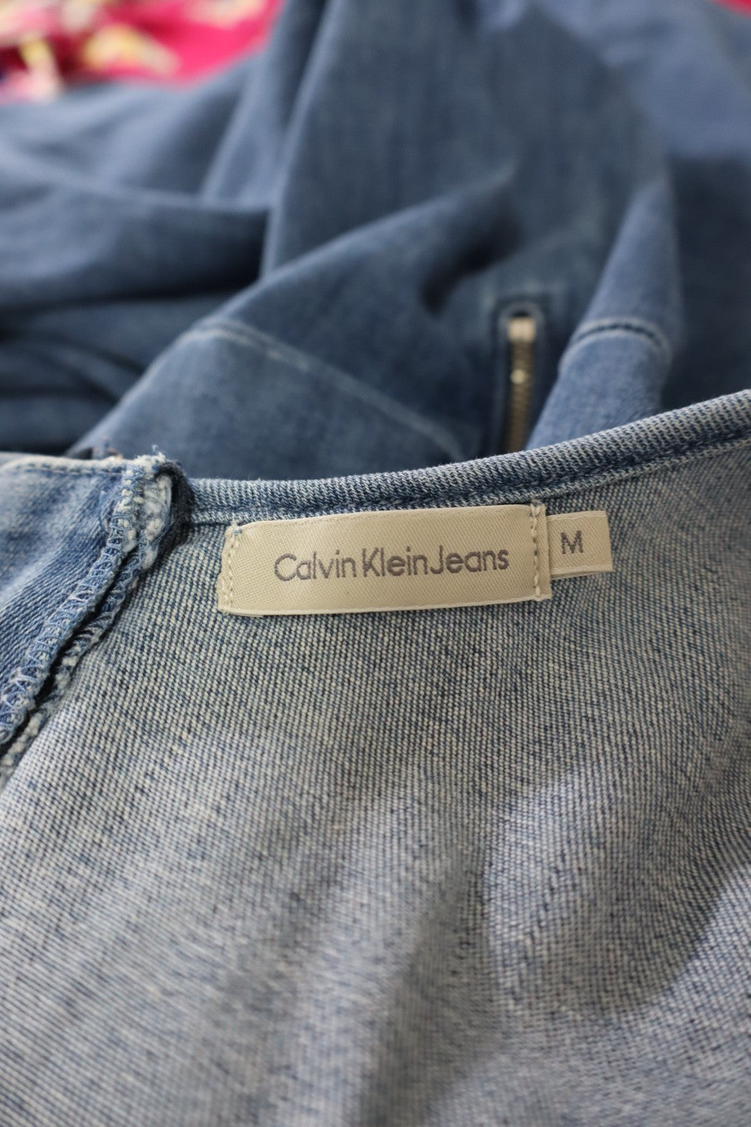 CALVIN KLEIN VESTITO DONNA TG M WOMAN CASUAL VINTAGE DRESS ABITO JEANS DENIM