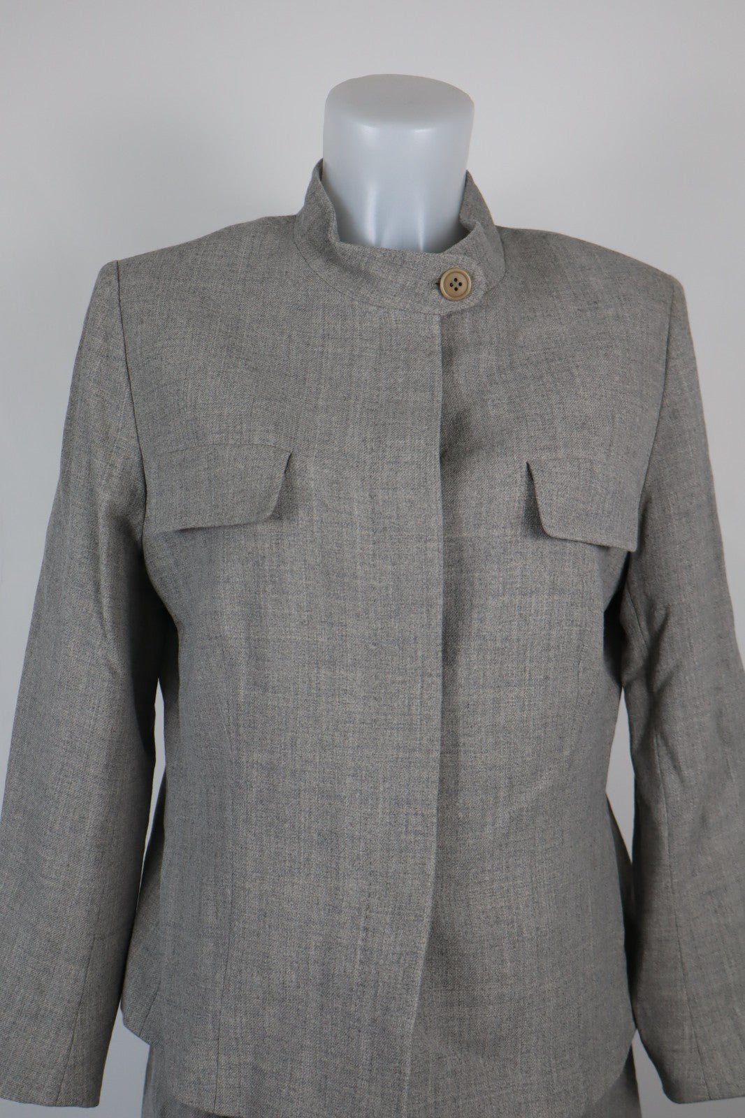 MAX MARA COMPLETO DONNA Tg. 46 GIACCA GONNA DRESS VINTAGE CASUAL SUIT LANA WOOL