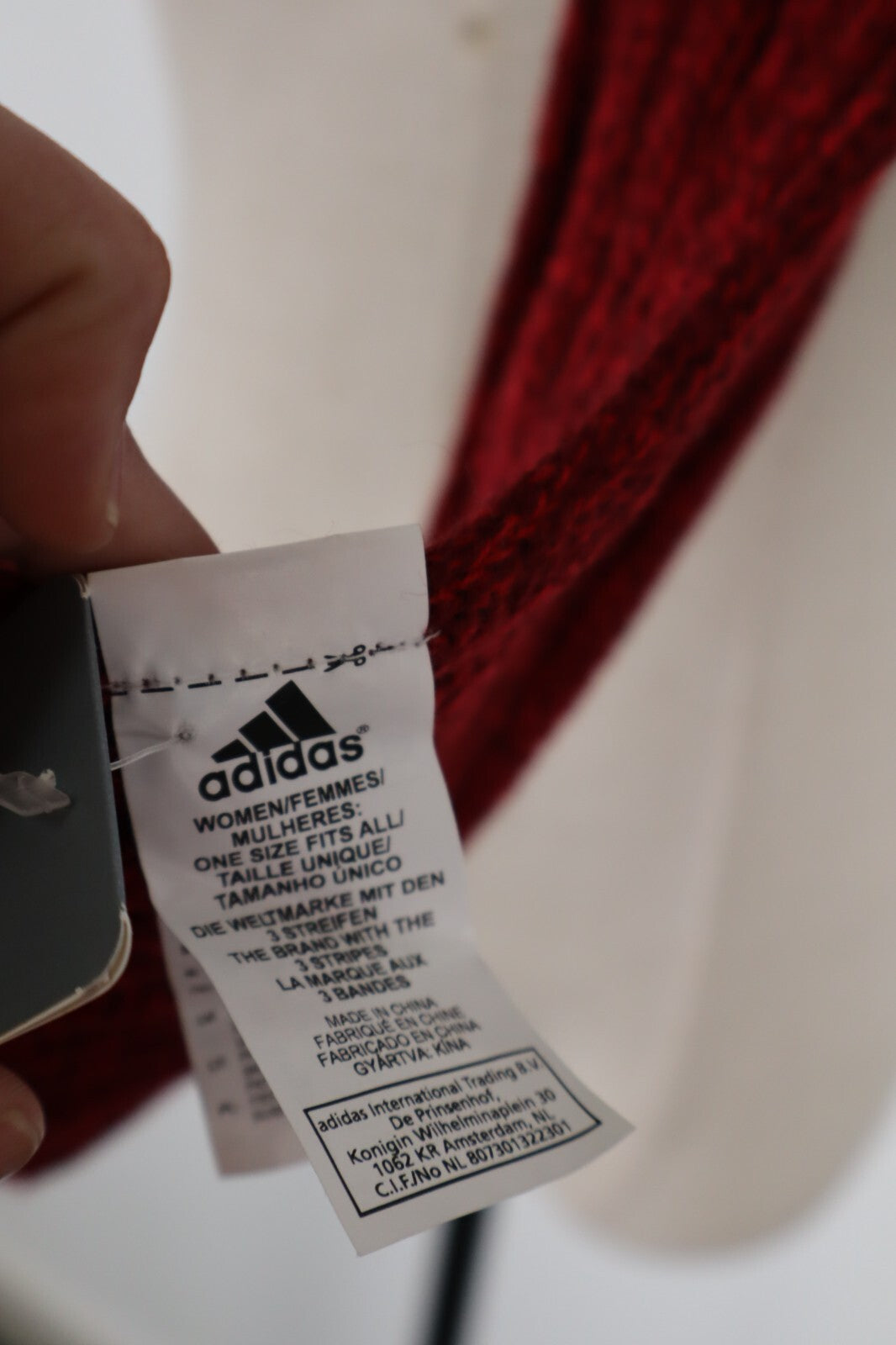 ADIDAS SCIARPA UOMO DONNA UNISEX WOMAN MAN VINTAGE CASUAL SCARF TAG