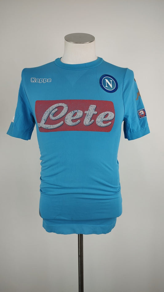 KAPPA NAPOLI MAGLIA CALCIO Tg L/XL ANNI RAGAZZO SOCCER  JERSEY VINTAGE