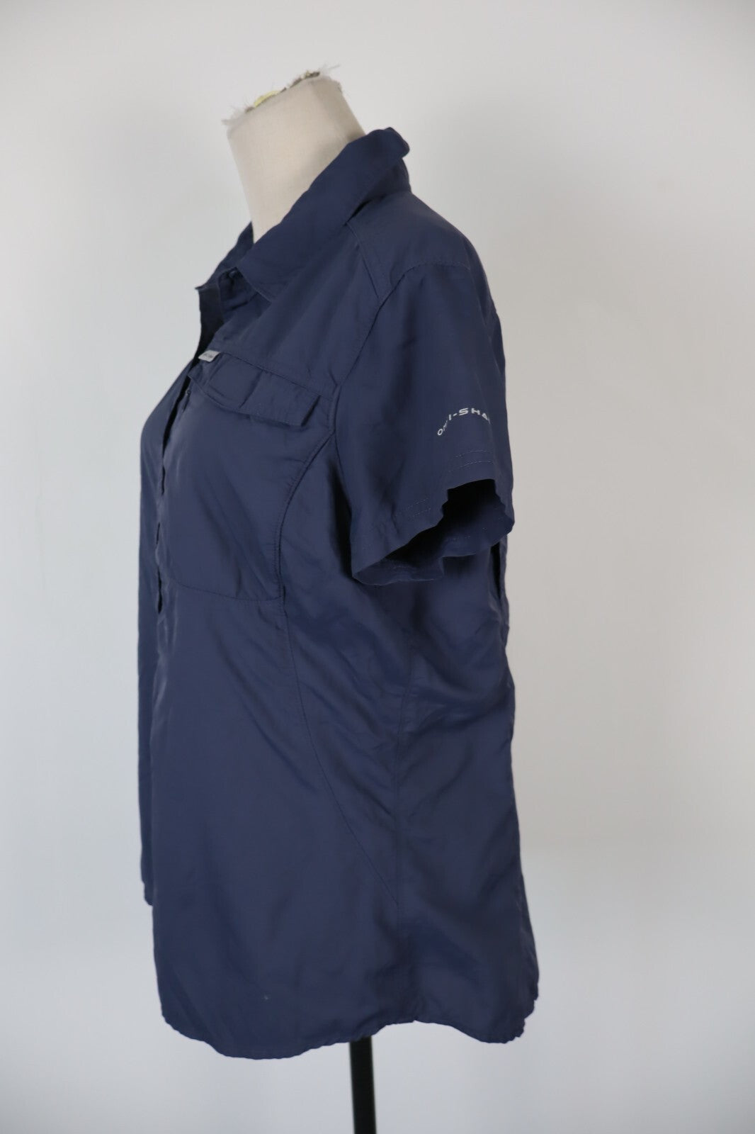 COLUMBIA CAMICIA DONNA TG. XL WOMAN SHIRT CASUAL VINTAGE NYLON