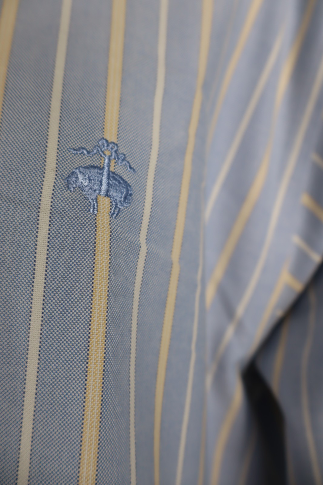 BROOKS BROTHERS CAMICIA MANICHE LUNGHE UOMO COTONE TG L MAN CASUAL VINTAGE SHIRT