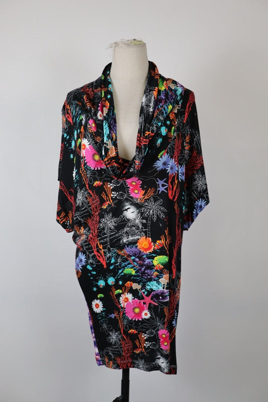 CUSTO BARCELONA VESTITO DONNA TG. S WOMAN CASUAL VINTAGE DRESS