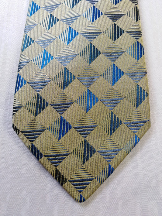 PROVENZALE NAPOLI SETA SILK TIE CRAVATTA NECKTIE ITALY VINTAGE SELF TIPPED