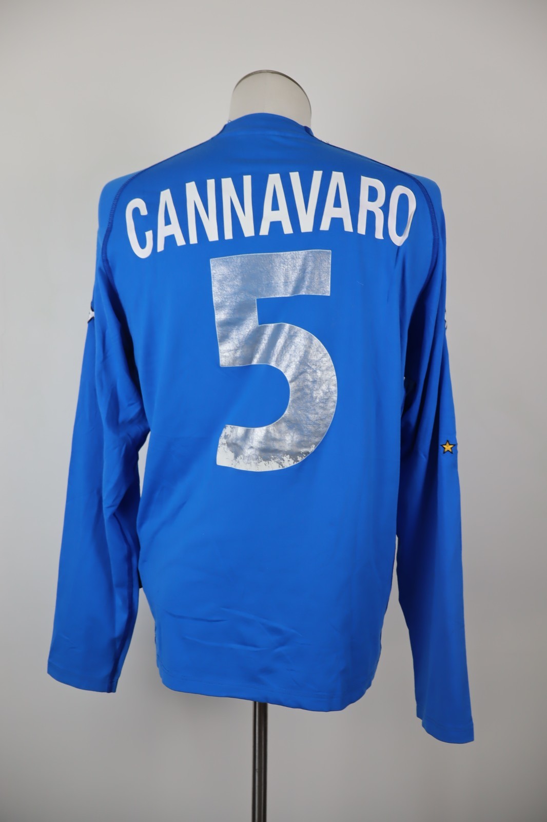 KAPPA ITALIA CANNAVARO 5 MAGLIA CALCIO UOMO Tg M SOCCER JERSEY SPORT VINTAGE