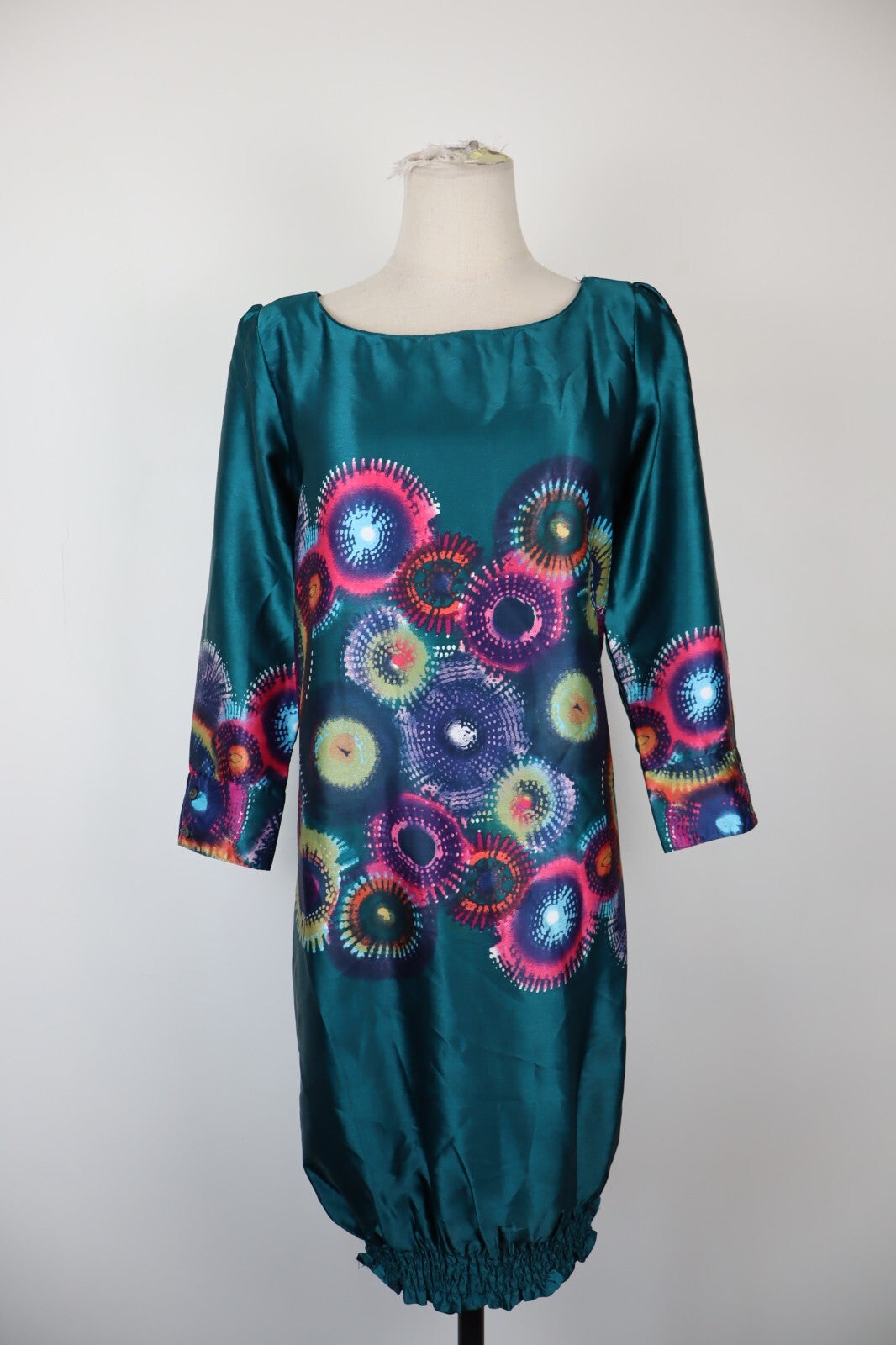 DESIGUAL VESTITO DONNA TG. 38 WOMAN CASUAL VINTAGE DRESS ABITO