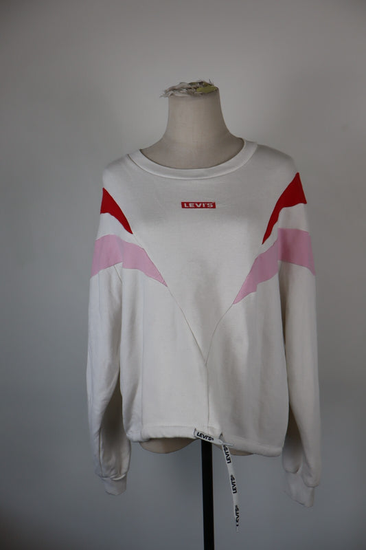 LEVI'S FELPA MAGLIA DONNA Tg M WOMEN CASUAL VINTAGE SPORT SWEATSHIRT