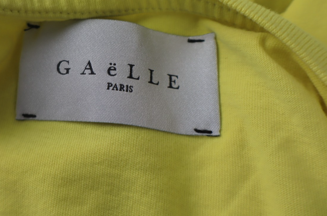 GAELLE PARIS MAGLIA DONNA TG. 0 WOMAN CASUAL VINTAGE TOP T-SHIRT COTONE LOGO