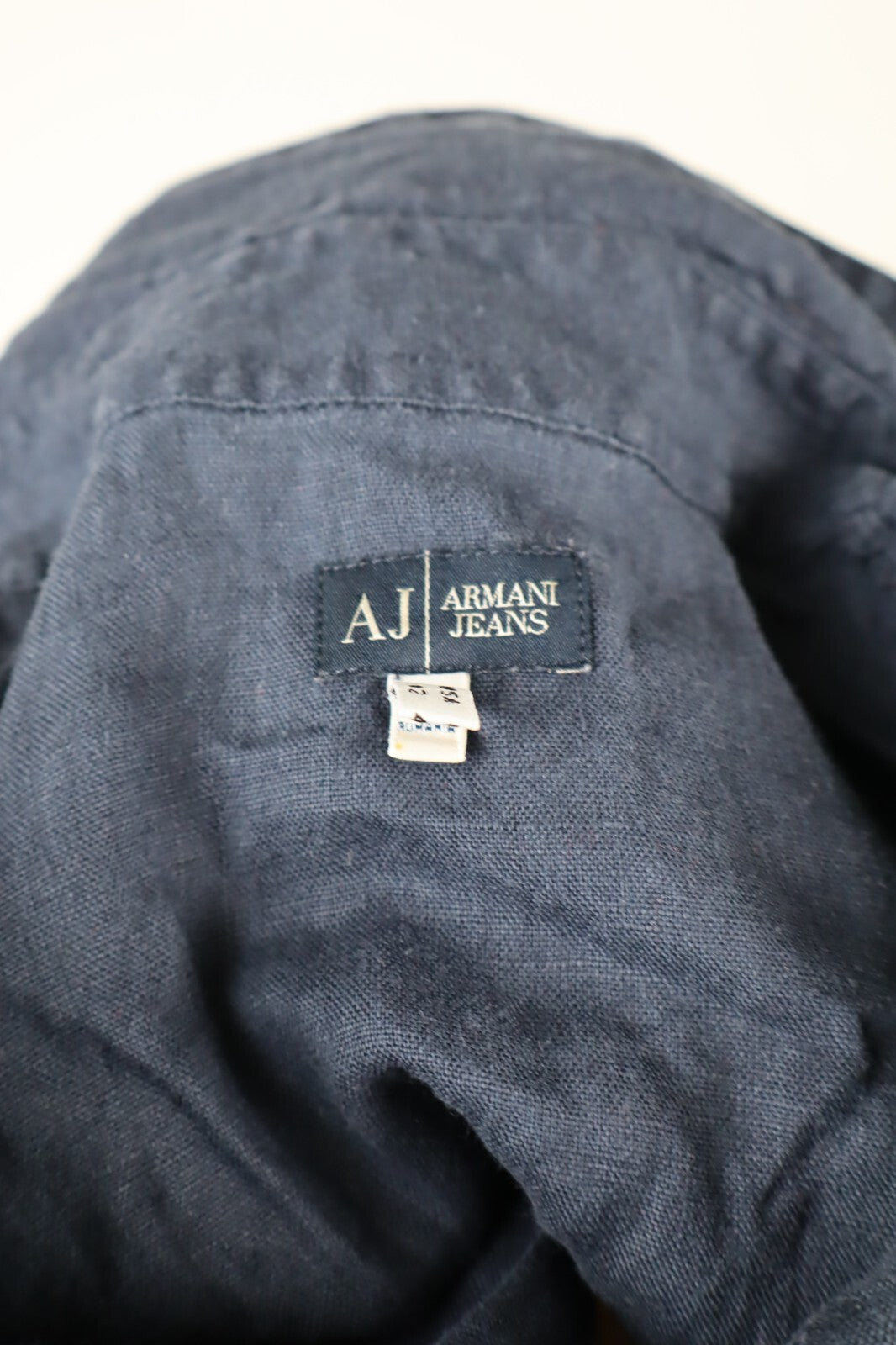 ARMANI JEANS CAMICIA DONNA TG. 46 WOMAN SHIRT CASUAL VINTAGE ITALY LINO LINEN