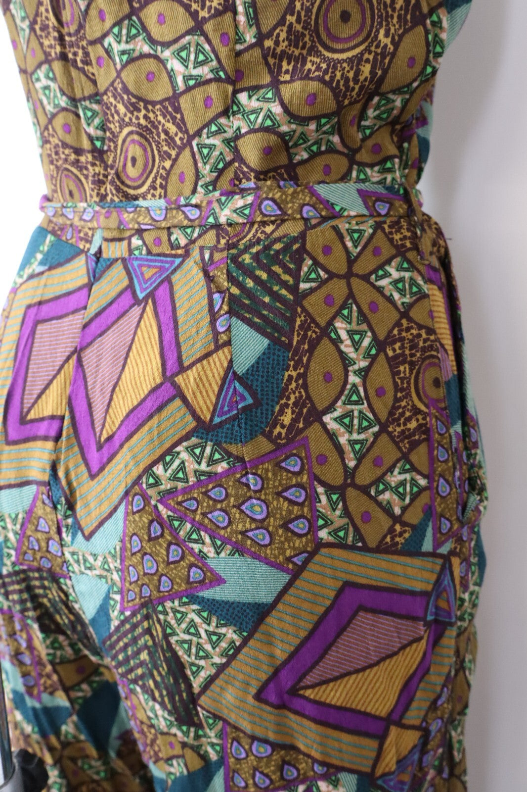 DESIGUAL COMPLETO DONNA PANTALONE Tg. S SALOPETTE ONE PIECE VINTAGE CASUAL