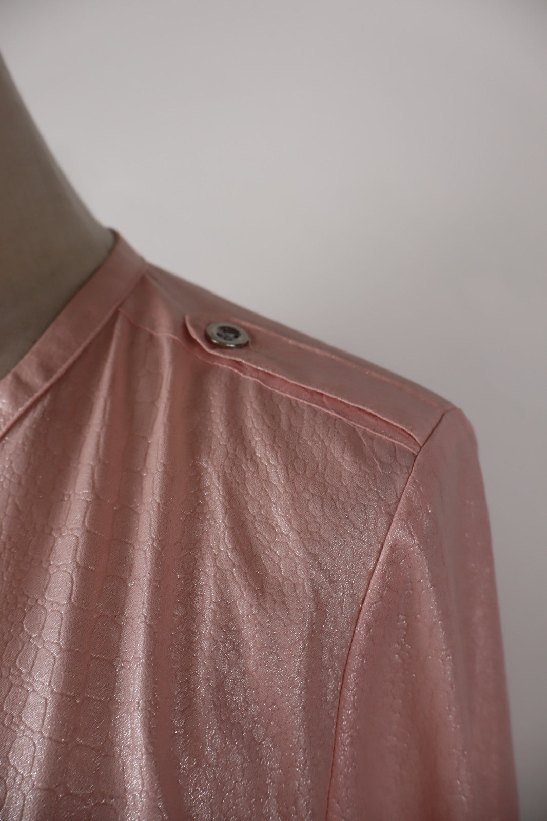 CALVIN KLEIN CAMICIA DONNA TG. S WOMAN CASUAL VINTAGE SHIRT ROSA POLIESTERE