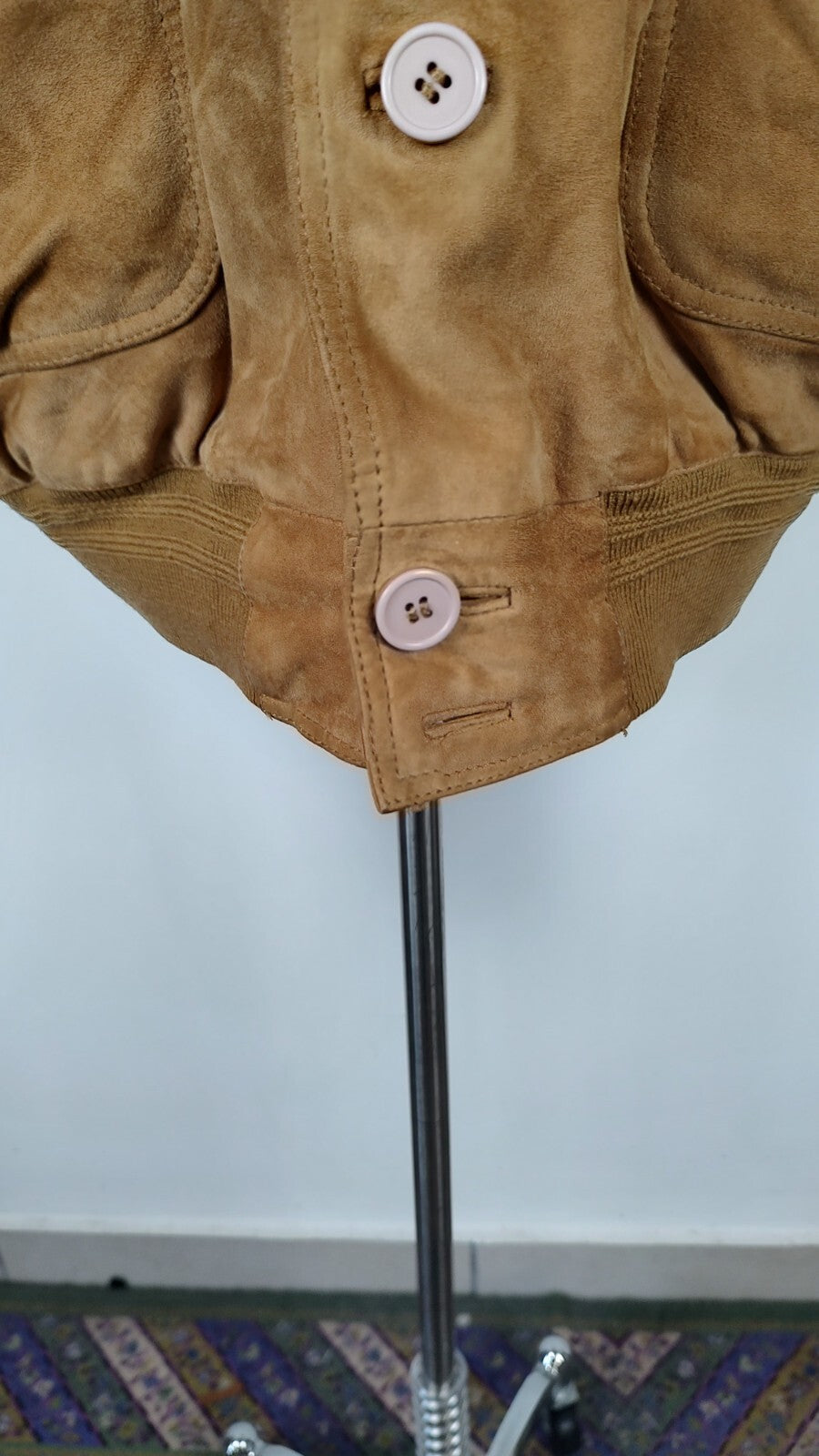 BOMB BOOGIE GIUBBINO UOMO PELLE Tg XL MAN LEATHER JACKET CAMOSCIO VINTAGE