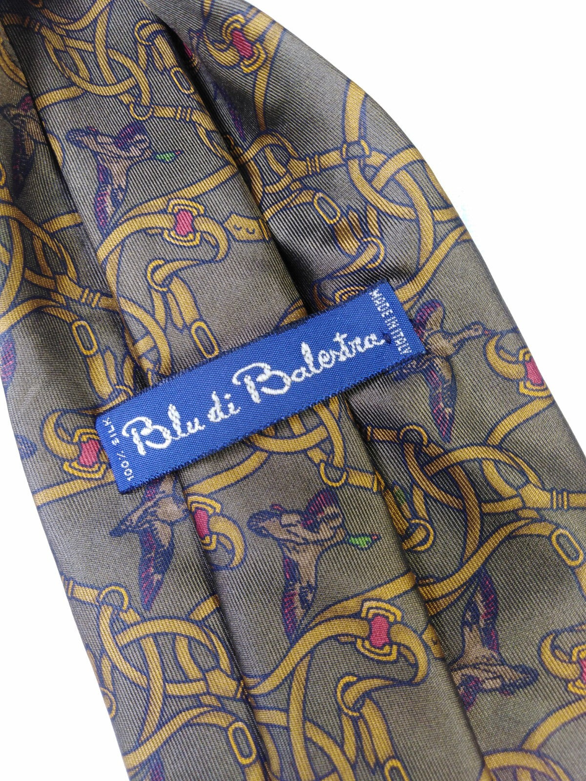 RENATO BALESTRA 100% SETA SILK TIE CRAVATTA NECKTIE ITALY VINTAGE